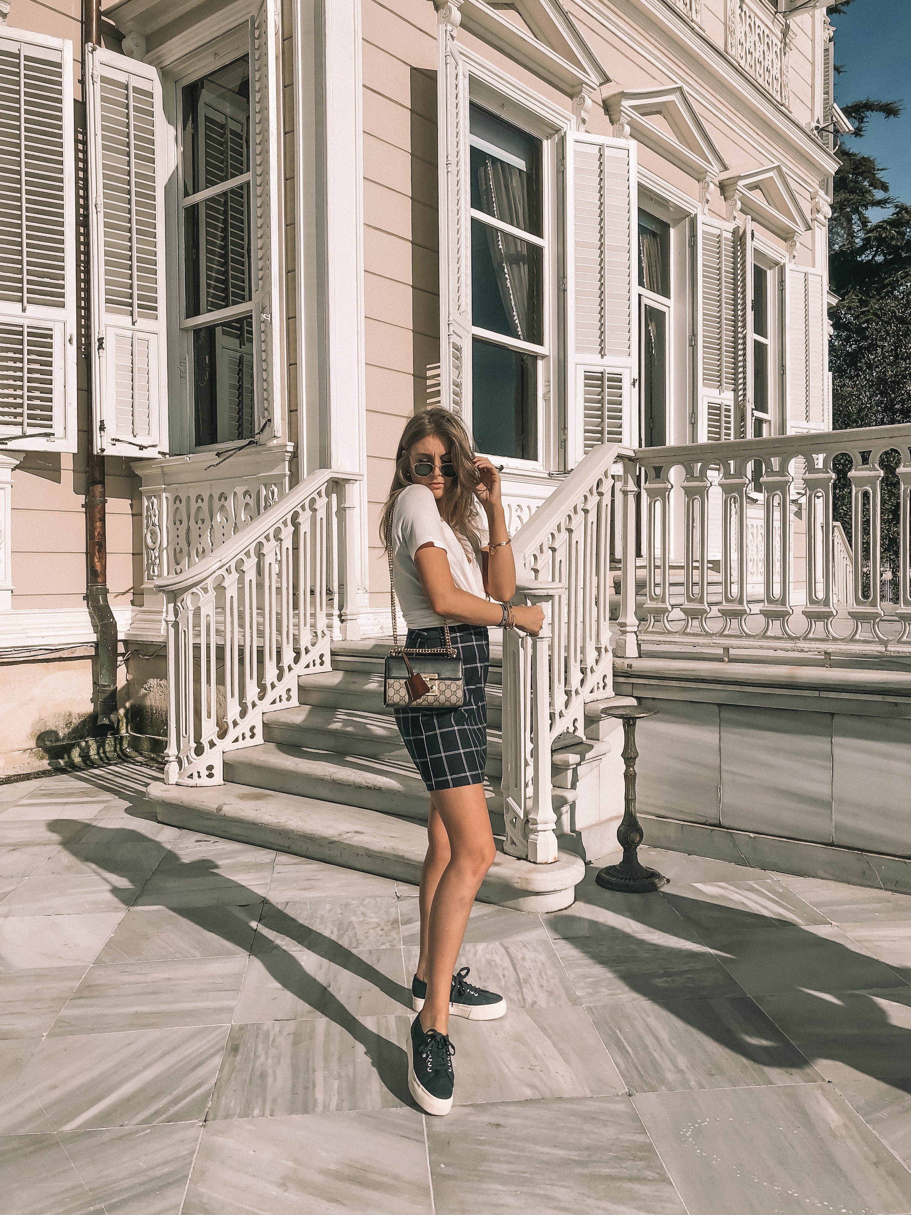sang acceptabel Spytte ud Vero-Moda-Istanbul-Outfit-Diaries-Navy-Check-Skirt | Love Style Mindfulness  - Fashion & Personal Style Blog